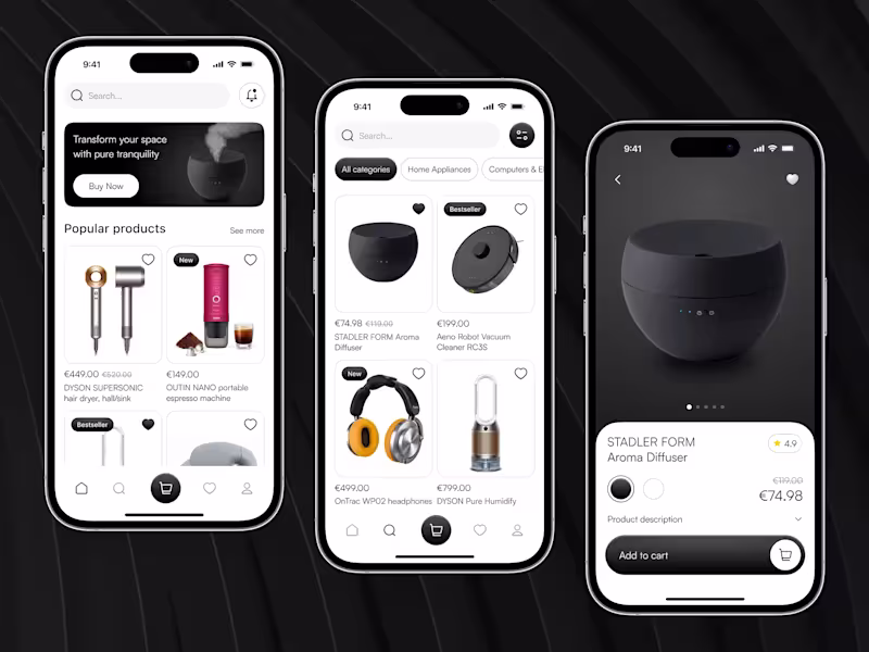 Cover image for E-commerce Marketplace Mobile App:
The mobile