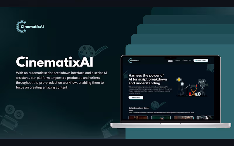 Cover image for CinematixAI - Cohere Hackathon on Behance