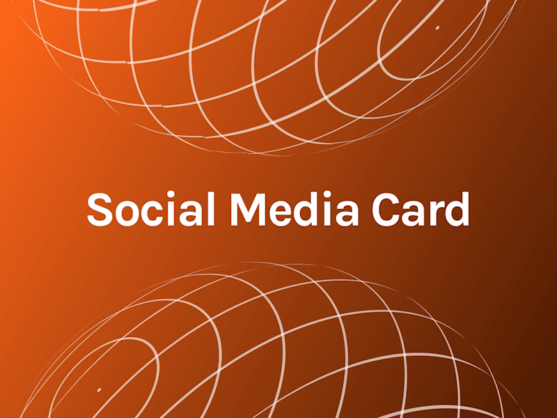 Cover image for Social Media Card design