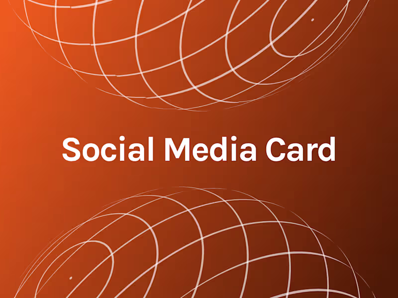 Cover image for Social Media Card design
