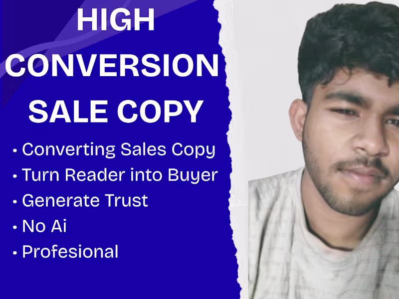 Cover image for Sales Copywriter for High-Converting Sales Pages & Funnels