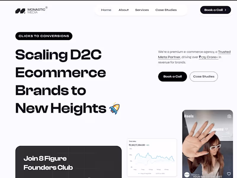Cover image for Webflow Development for Monastic Media