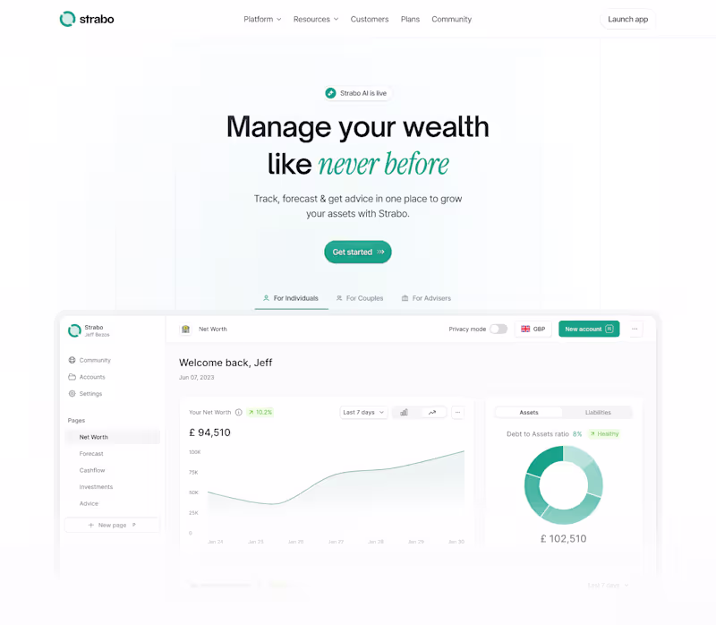Cover image for Strabo: Landing Page & Multi-Page Web Design