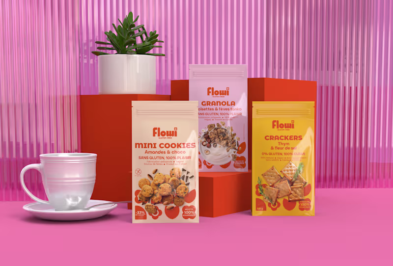 Cover image for FLOWI ⎜BRAND IDENTITY & PACKAGING