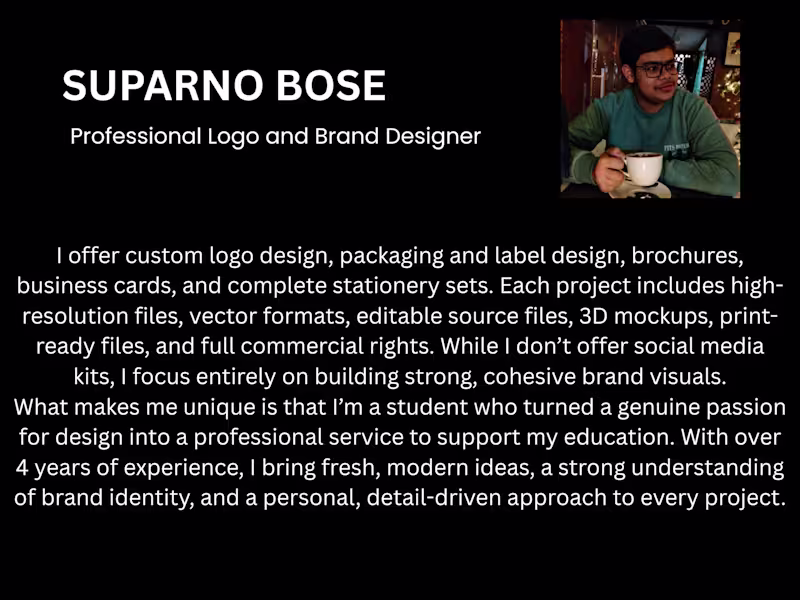 Cover image for I can professionally do Logo design and many more.