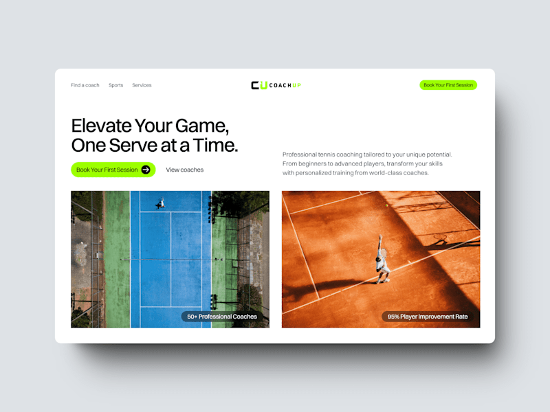 Cover image for Website redesign for Coachup
