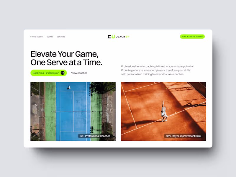 Cover image for Website redesign for Coachup