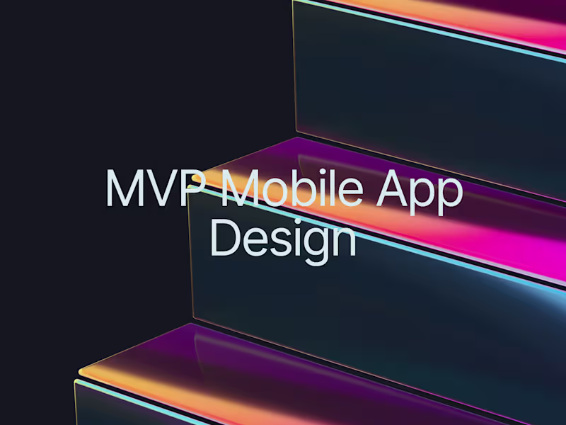 Cover image for MVP Mobile App Design