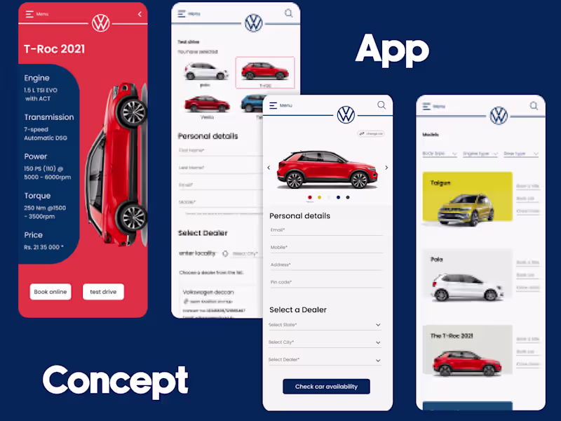 Cover image for Volkswagen App Concept