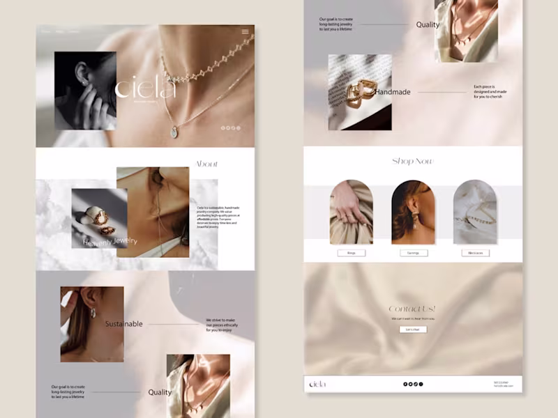 Cover image for Ciela Landing Page