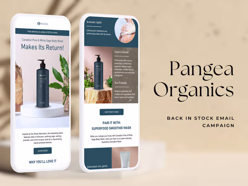 Cover image for Pangea Organics Restock Email Campaign in Klaviyo