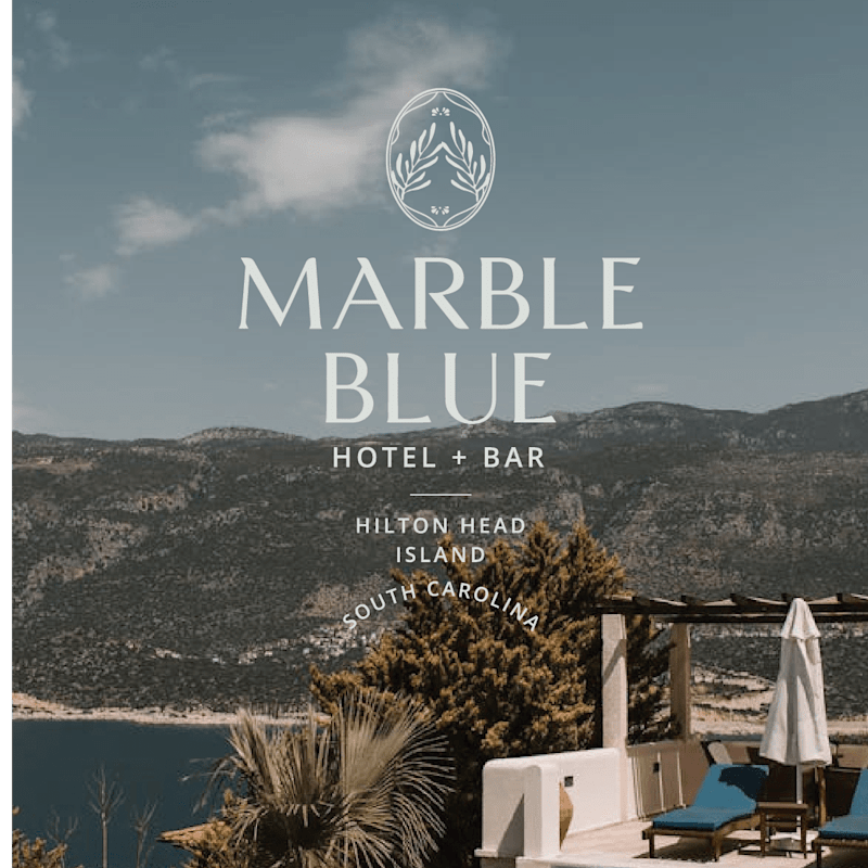 Cover image for Marble Blue Hotel + Bar