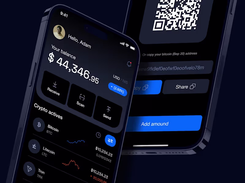Cover image for Cryptocurrency Wallet Mobile App Development