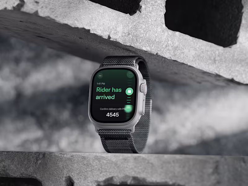 Cover image for Continuity you can feel - Delivery Screen UI for Apple Watch🫆