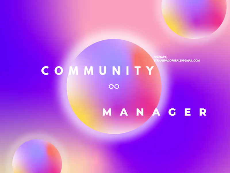 Cover image for Community manager