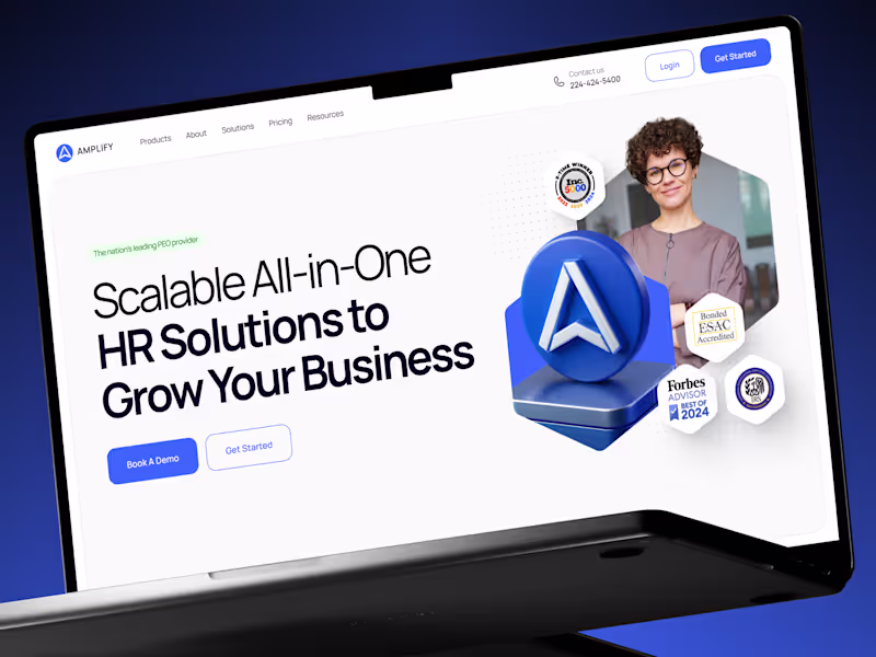 Cover image for Redesign for Amplify's B2B SaaS Website
