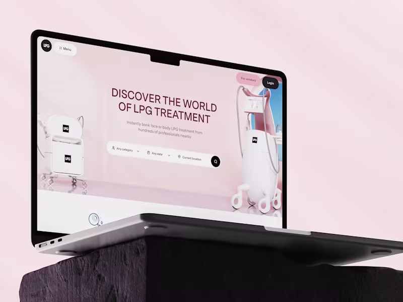 Cover image for LPG – Beauty Services Booking Website.