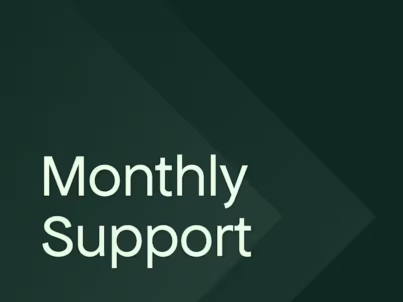 Cover image for Monthly Support 
