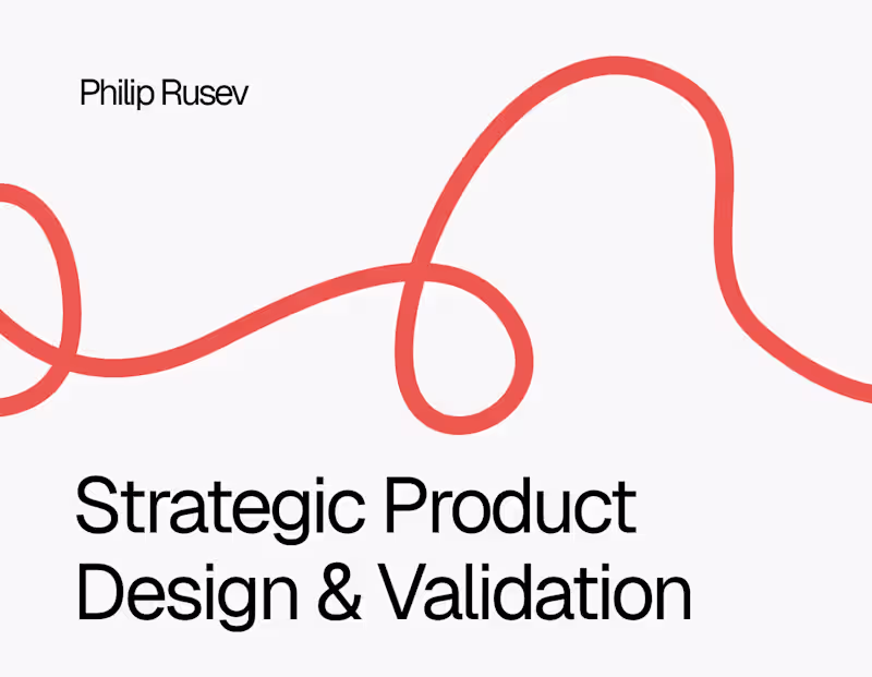 Cover image for Strategic Product Design & Validation
