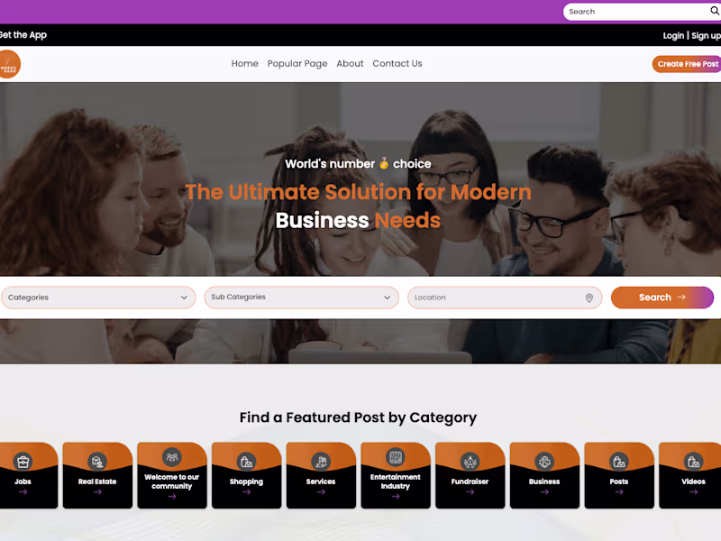 Cover image for Business Listing website Development ( A-Z) 