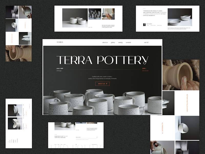 Cover image for Landing page for Pottery Store