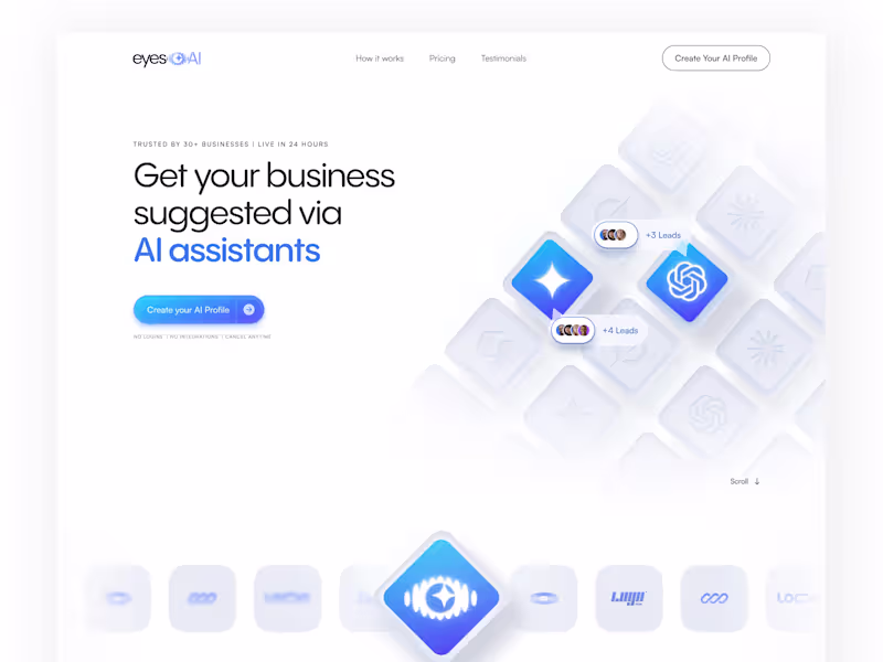 Cover image for Landing page for AI Ranking