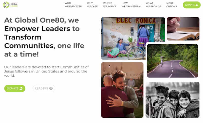 Cover image for Global One80 - Empowered Leaders ~ Transformed Communities