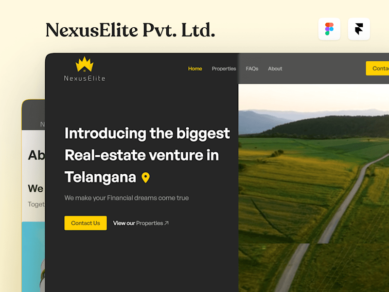 Cover image for NexusElite - Real estate firm devote to handle large ventures.
