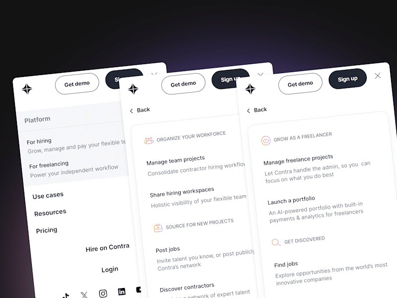 Cover image for Building Contra an Advanced Navigation & Footer in Framer