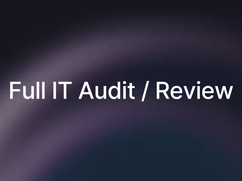 Cover image for Review your existing or new solution and provide guidance