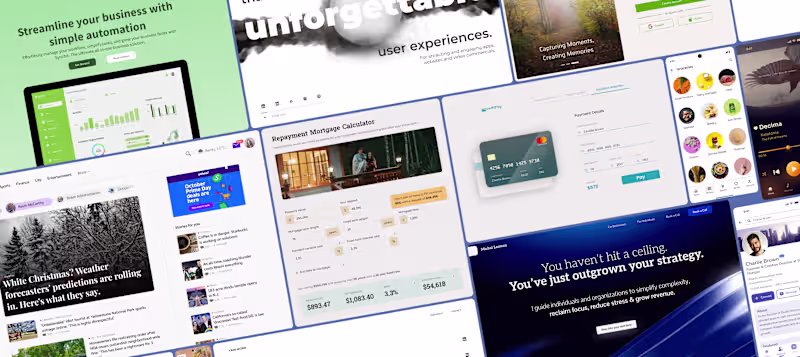 Cover image for UI Design Portfolio in Figma