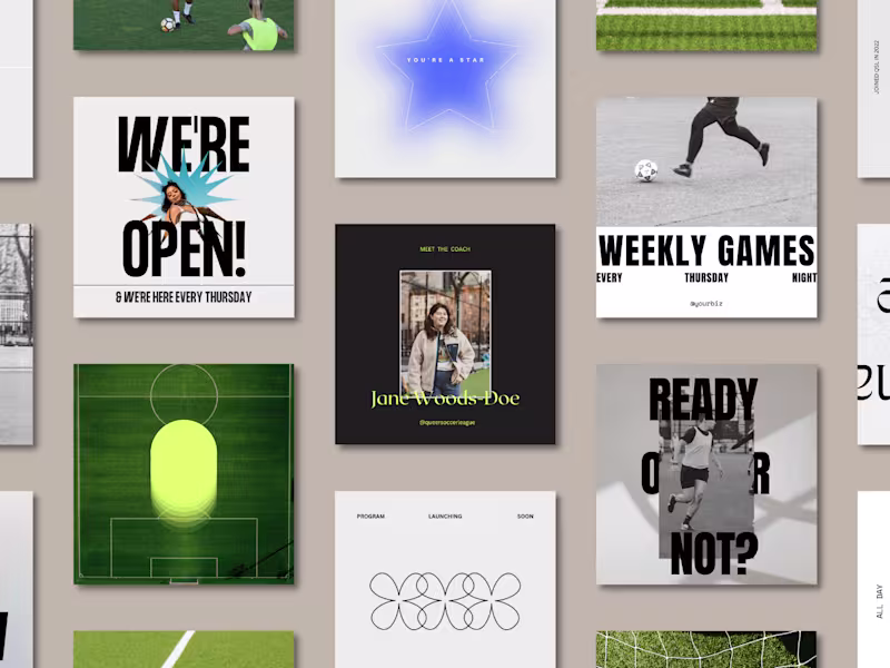 Cover image for Queer Soccer League | Designed by Hannah Kate Kelley 