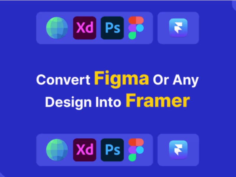 Cover image for Converting Figma designs into Framer landing page