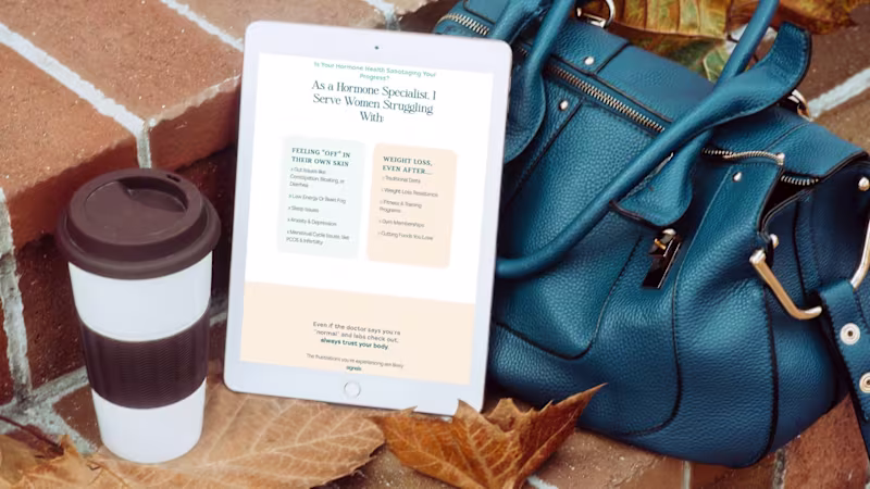 Cover image for Kajabi Online Home for Sabra Cawby Wellness