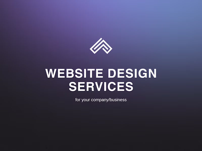 Cover image for Website Design (Landing Page, Catalog, Testimonials, etc.)