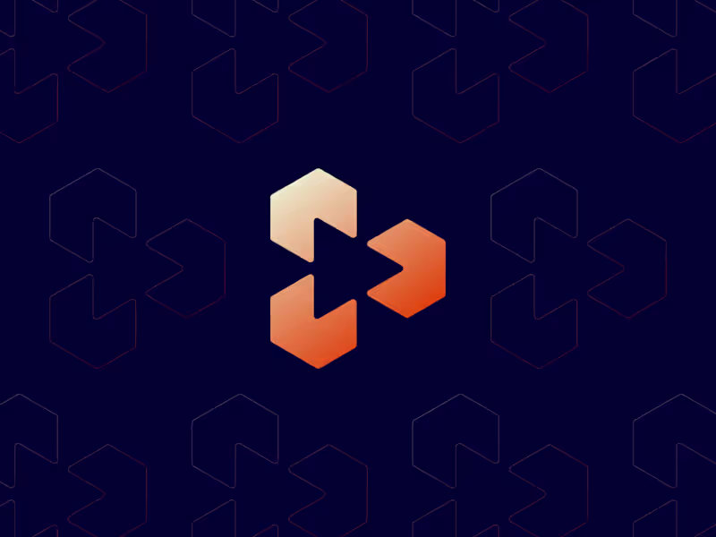 Cover image for Hexagons + Growth Logo Concept