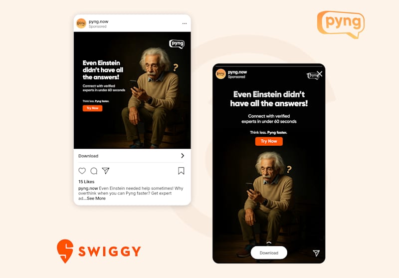 Cover image for Swiggy Pyng Designs by Likhith Erram