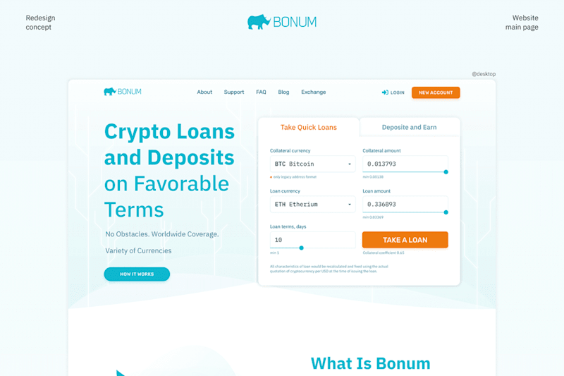 Cover image for Bonum Web Redesign Concept