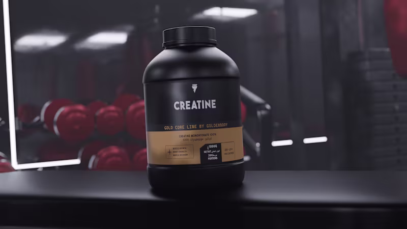 Cover image for 3d Product animation - Golden Body Creatine