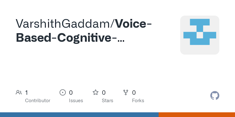 Cover image for Voice-Based Cognitive Decline Pattern Detection