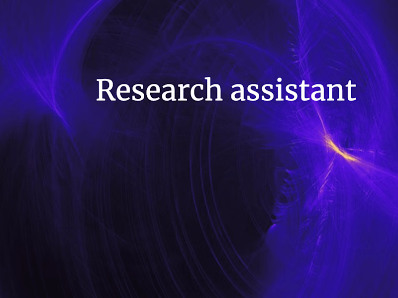 Cover image for Assistance with research