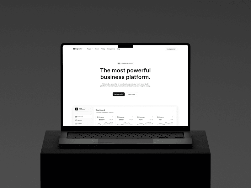 Cover image for Superior — Startup & SaaS Template