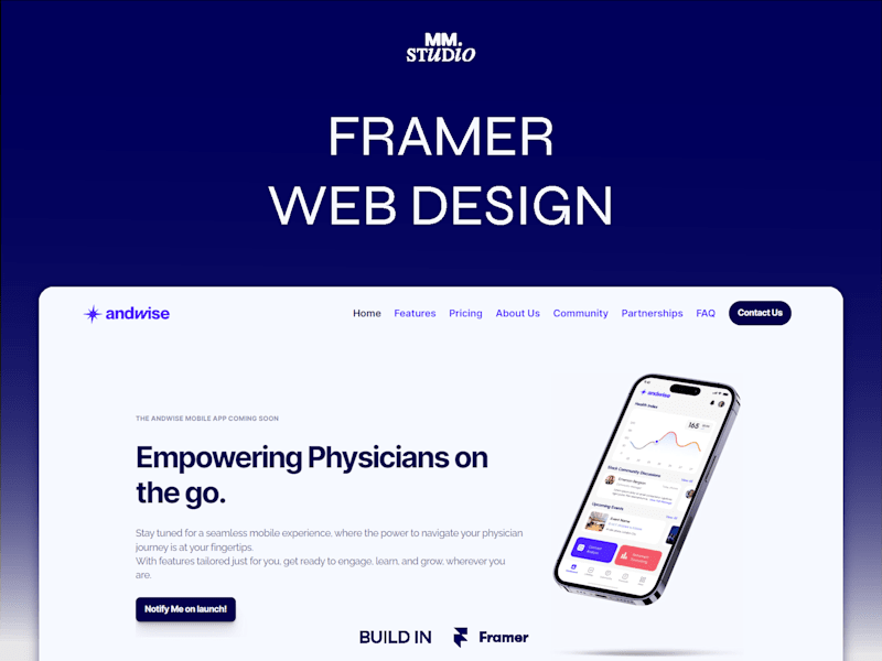 Cover image for Custom Framer Website – Modern, Clean & Responsive Design