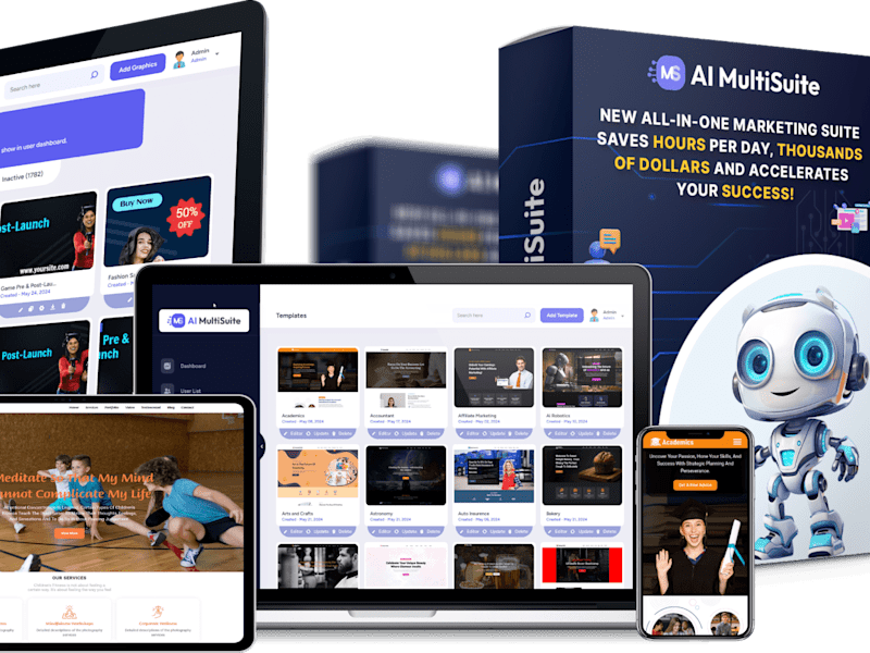 Cover image for  AI MultiSuite – Full-Stack Development & Maintenance