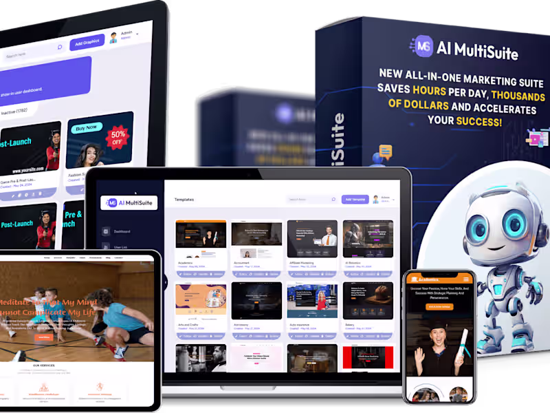 Cover image for  AI MultiSuite – Full-Stack Development & Maintenance