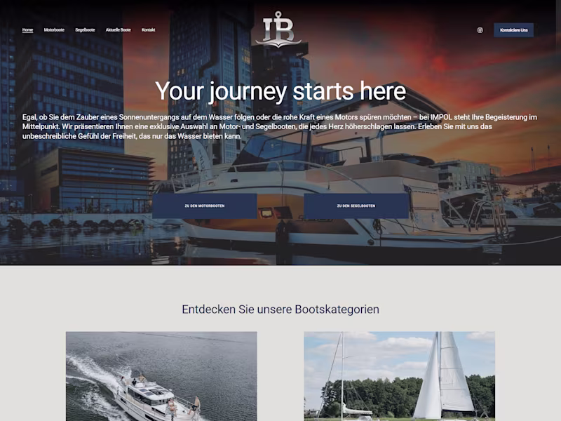 Cover image for Impol Boote | Squarespace Web Design