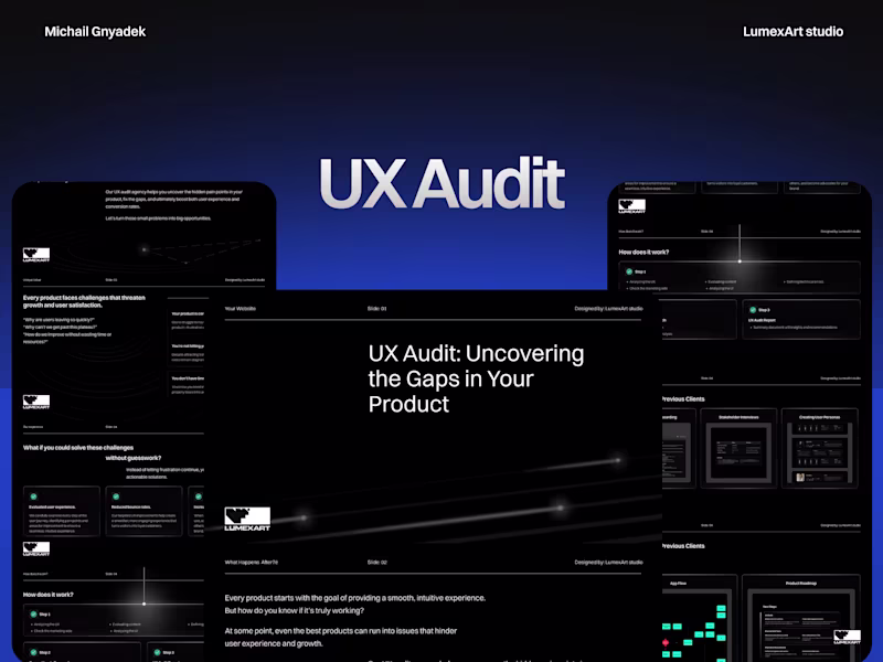 Cover image for UX Audit – Improve Usability, Conversions & User Retention