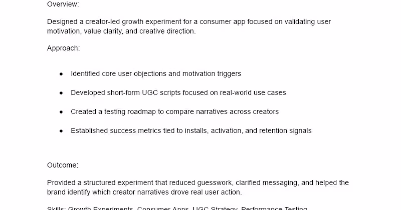 Cover image for Early-Stage Growth Experiment Design for Consumer App