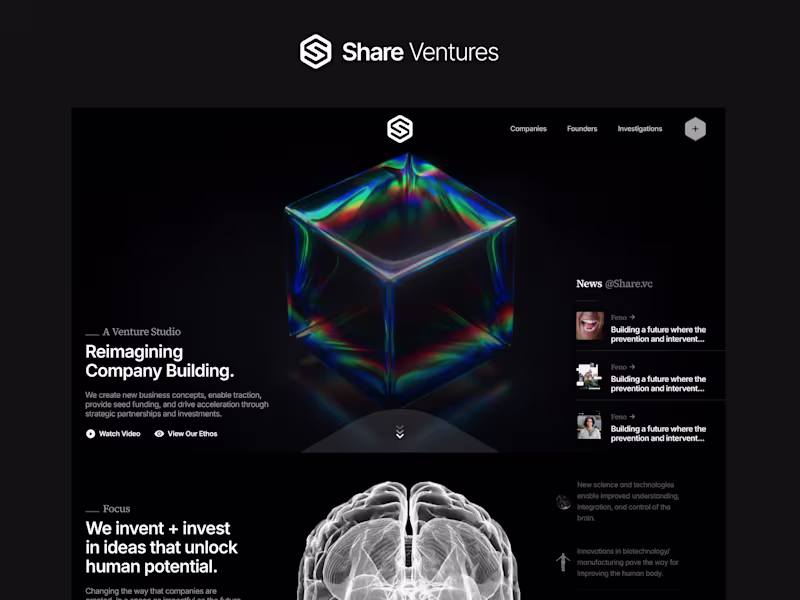Cover image for ShareVC - Framer Landing Page