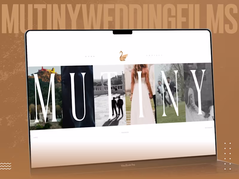 Cover image for Mutiny Wedding Films — Webflow